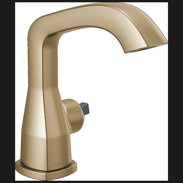 Delta 1 or 3-hole 4" installation Hole Single Hole Lavatory Faucet, Champagne Bronze 576-CZMPU-LHP-DST